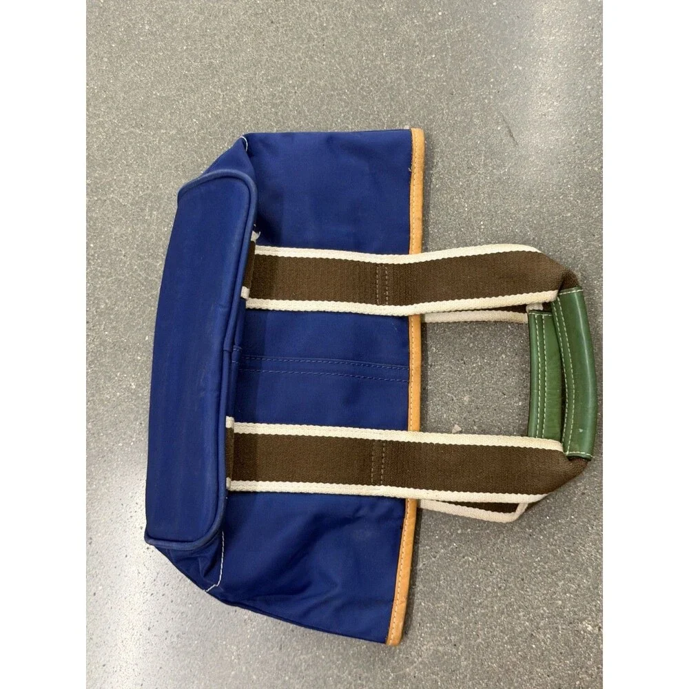Vintage Coach Royal Blue Nylon Mini Tote Bag Webbing Stripe 6260